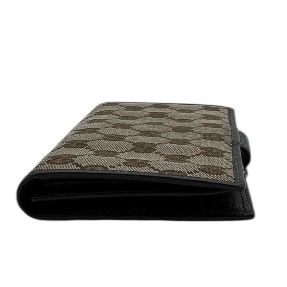 Gucci GG Abbey D Ring Continental Wallet Brown‎ Canvas Leather OS Vintage - Picture 3 of 11